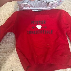 Carter's Red Shirt and Gray Arrow Pants Outfit